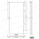 Antracit tölgy 900x2100mm jobboldali nyitasi irány dekorfóliás ajtólap B637