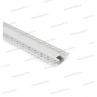   Alumínium profil eloxált gipszkartonba sülyeszthető opál búrával Recessed-9 28271 2m/szál