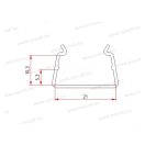 XBS RT-20 rézsín (gyűjtősín) takaró