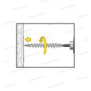 Celo apolo 9GR80IPSD 80 szigetelőanyag dűbel 4,5x25 A2 rozsdamentes csavar EPDM alátéttel