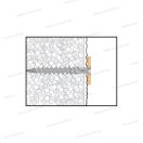 Celo apolo 9GR80IPSD 80 szigetelőanyag dűbel 4,5x25 A2 rozsdamentes csavar EPDM alátéttel