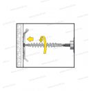 Celo apolo 9GR80IPSD 80 szigetelőanyag dűbel 4,5x25 A2 rozsdamentes csavar EPDM alátéttel