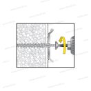 Celo apolo 9GR80IPSD 80 szigetelőanyag dűbel 4,5x25 A2 rozsdamentes csavar EPDM alátéttel