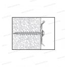 Celo apolo 9GR80IPSD 80 szigetelőanyag dűbel 4,5x25 A2 rozsdamentes csavar EPDM alátéttel