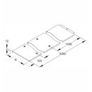 Niedax RDV 400 Csatornafedél retesszel 400x3000mm t=1,0mm