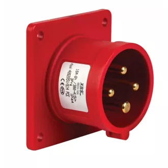   IBDV-164 ipari beépíthető dugvilla 16A 4 pólus 406205V PCE 614-6