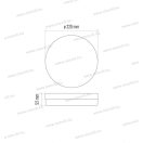 Emos Tori ZM4321 LED mennyezeti lámpa kerek 15W 1250lm IP54 4000k 3év garancia