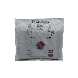   Lapolt létrázható Super erős extra takarófólia újrahasznosított PE 4x5m 20 m2 912-FLLE20