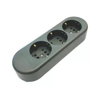   Legrand 3x2P+F elosztósor vezeték nélküli, szürke 053471