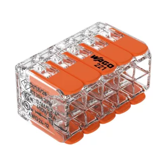   WAGO 221-420 10x0,2- 4mm2 Hajlékony+tömör vezetékösszekötő