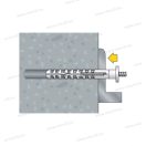 CELO Apolo 9860MFRSB MFR tokrögzítő dübel+hatlapfejű integrált alátétes csavar 8x60 100db/cs