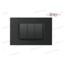 MODUL LINE díszítőkeret 3M SB fekete OL30SB(26236)