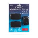 Delight 55345BK-2 Digitális elem- és vezeték nélküli csengő 2 beltéri egységgel - Kinetic - fekete