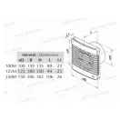 VENTS 150 ML Ventilátor +gördülő csapágy 34W 295m3/óra