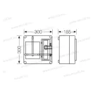 HENSEL MI 72203 Fogyasztásmérő szekrény 1 fázisú mérőnek