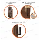 Fehér színű 750x2100mm jobboldali nyitasi irány dekorfóliás tele ajtólap B134