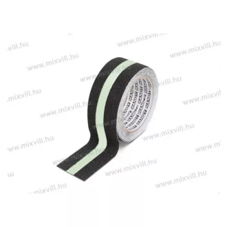   Ragasztószalag, csúszásmentes, foszforeszkáló/fekete, 5mx50mm 11088C