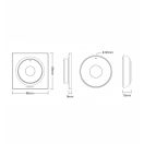 Miboxer K2 mini 2.4GHz RF fehér vezeték nélküli távirányító CCT és fényerő szabályzó