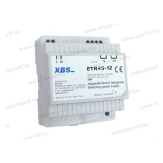 XBS ETR-45/12 Elektronikus transzformátor 42W 12V DC 3,5A.