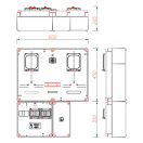 PVT 6075 Á-V Fm-SZ U Egy felhasználási helyes M63.80A és V32A mérés szabadvezetékes CSP24.E125