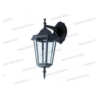   V-tac SKU-7068 Kerti lámpatest falikar lefele klasszikus fekete E27 IP44 V-tac