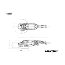 Hikoki G23STWAZ sarokcsiszoló 2000W 230mm