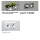 OP270-01 UniQ gipszkarton szerelvénydoboz légmentes halogénmentes 74mm 73mm mély 850°C hőálló