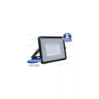   V-TAC SKU-408 LED reflektor 50W 6400K 100° vil.szög 4000lm fekete Samsung 5 év garancia IP65