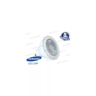   V-TAC SKU-165 LED lámpa GU10 7W 3000K 480lm 38° vil.szög Samsung Chip 5 Év Garancia A+