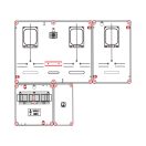 Csatári Plast PVT 7590 Á-V-H Fm-SZ-U 1/3 fázisú kombinált villanyóra szekrény szabadvezetékes CSP24.E127