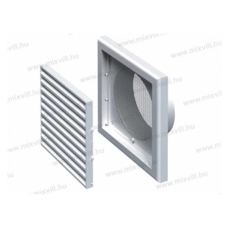   MV 121Vs Szellőzőrács 120mm vízszintes lamella, szúnyogháló