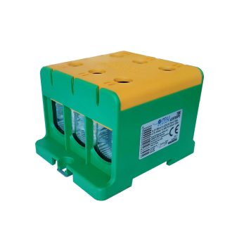   Omu system TUK635150PE 6x35-150mm2 (CU:425A, AL:380A) 1pol. zöld-sárga csatlakozókapocs TUK635150PE