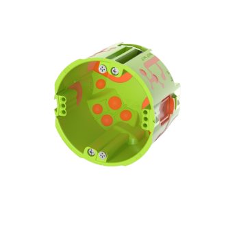   OP201-01 Qnect gipszkarton szerelvénydoboz légmentes halogénmentes átmérő 74mm 62mm mély hőálló 850°