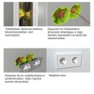 OP201-01 Qnect gipszkarton szerelvénydoboz légmentes halogénmentes átmérő 74mm 62mm mély hőálló 850°