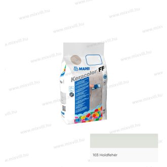   MAPEI Keracolor FF Flex 5kg 103 holdfehér szín cementkötésű fugázóhabarcs 6mm fugaszélesség 5N10305A