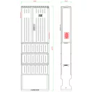 Csatári Plast CSP24.ES146 PVT-K-L Á-V Fm-U 1/3 fázisú kombinált villanyóra szekrény lábazattal (n+é) földkábeles 