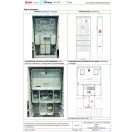 Csatári Plast CSP24.ES146 PVT-K-L Á-V Fm-U 1/3 fázisú kombinált villanyóra szekrény lábazattal (n+é) földkábeles