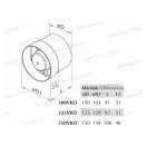 VENTS 100VKO Csőventilátor 14W 105 m3/óra