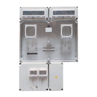   PVT 6075 Á V Fm SZ ÁK U  CSP24.E125ÁK 1/3 fázisú kombinált villanyóra szekrény 12 modulos szabadvezetékes