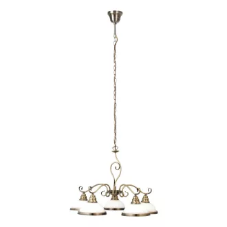   Rábalux 2755 Elisett 5ágú csillár E27 5x60W bronz ("A++"-"E" energiaosztály)