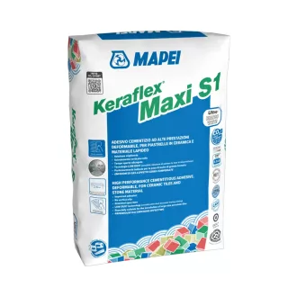   MAPEI Keraflex Maxi S1 fehér 23kg Nyújtott nyitott idejű cementkötésű ragasztóhabarcs 1198523