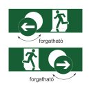 EL-LED-M-L LED vészvilágító, menekülési útirány jelző vészkijáratjelző LifePO4 IP65