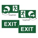 EL-LED-211/8-M-L LED 3h vészvilágító állandó üzemű vészkijárat jelző lámpa LifePO4 IP20 