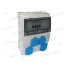 ELO 10/6 Csatlakozó kombináció 4db IBA2P+F aljzat 4db 1P16AC kismegszakító vezetékezés nélkül GYD