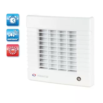   VENTS 150 MATHL Ventilátor, időzítő, automata zsalu, páraérzékelő, gördülőcsapágy 26W 295m3