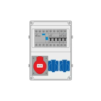   ELO 10/4/A Csatlakozó kombináció IBA325 2db IBA2P+F 3P32AC 2db 1P16AC 4P4030mA AC vezetékezés nélkül GYD