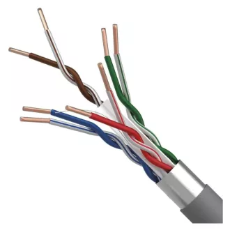   FTP kábel CAT.6 4x2xAWG23 PVC 650Mhz vörösréz, beltéri 305m S9231 