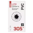 FTP kábel CAT.6 4x2xAWG23 PVC 650Mhz vörösréz, beltéri 305m S9231 
