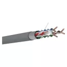 FTP kábel CAT.6 4x2xAWG23 PVC 650Mhz vörösréz, beltéri 305m S9231 