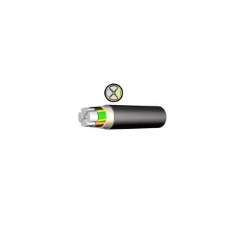 E-AYY-J 5x95 alumínium földkábel 0,6/1kV fekete